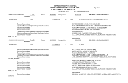 acta general de reparto - Corte Suprema de Justicia