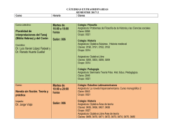 Cursos de C&aacute;tedras Extraordinarias