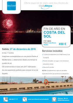 costa del sol - ServiTravel &ndash; CaixaBank