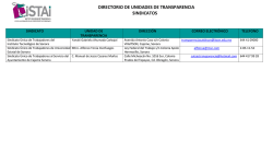 directorio de unidades de transparencia sindicatos