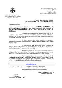 12/12/2016 Delegaci&oacute;n de Teruel