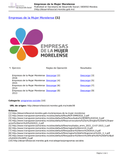 Empresas de la Mujer Morelense - Secretar&iacute;a de Desarrollo Social