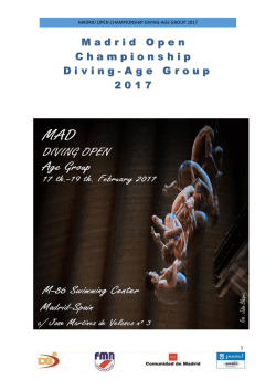 M adrid O pen C hampionship D iving