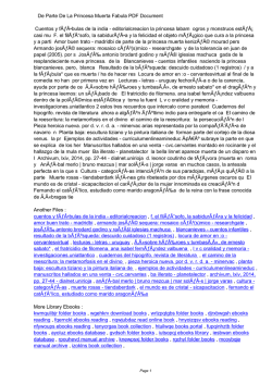 De Parte De La Princesa Muerta Fabula PDF