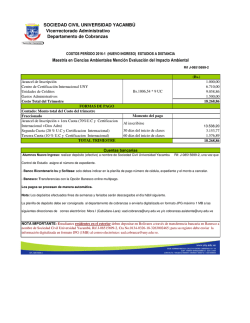 MAESTRIAS Nvo ingreso 2016-1