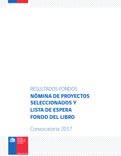 Resultados 2017 - Fondos Cultura