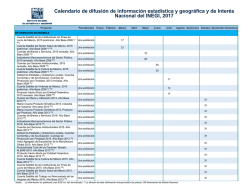 Calendario de difusi&oacute;n de informaci&oacute;n estad&iacute;stica y