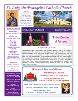 December 11, 2016 - St. Luke the Evangelist