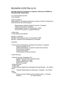 reuni&oacute;n cofetra xlvii