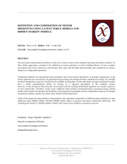 definition and composition of motor primitives using