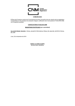 COMUNICADO