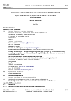 Espa&ntilde;a-M&eacute;rida: Servicios de programaci&oacute;n de software y de