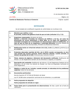 G/TBT/N/CHL/384 21 de diciembre de 2016 (16