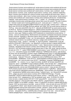 Social Science 6 Primary Savia Workbook