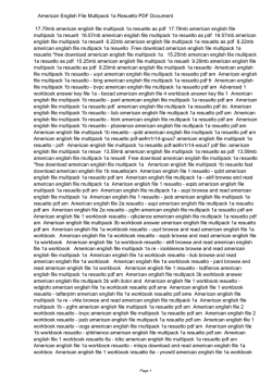 American English File Multipack 1a Resuelto PDF