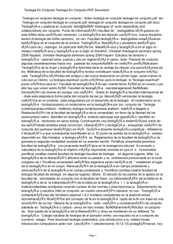 Teologia En Conjunto Teologia En Conjunto PDF