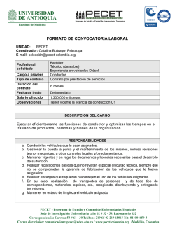 formato de convocatoria laboral