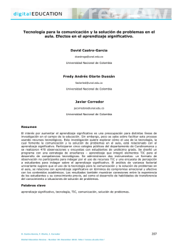 Tecnolog&iacute;a para la comunicaci&oacute;n y la soluci&oacute;n de problemas en el