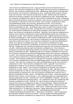 How To Become A Professional Con Artist PDF - n-z.co