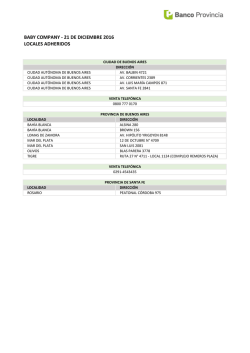 Locales adheridos Baby Company