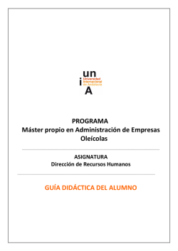 Materia 7. Direcci&oacute;n de recursos humanos