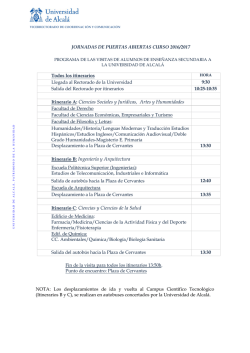 Programa Jornadas Alcal&aacute;