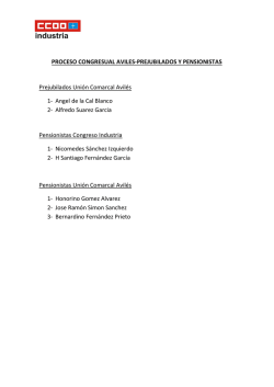 PROCESO CONGRESUAL AVILES