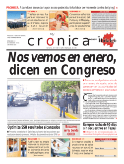 Versi&oacute;n Impresa - La Cr&oacute;nica de Hoy en Hidalgo