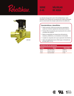 v&aacute;lvulas de agua serie s-45