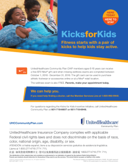United Healthcare Community Plan Kicks for Kids