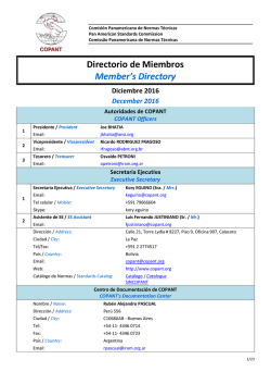 Directorio de Miembros