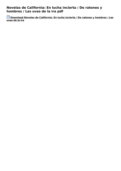 Novelas de California: En lucha incierta / De ratones y hombres