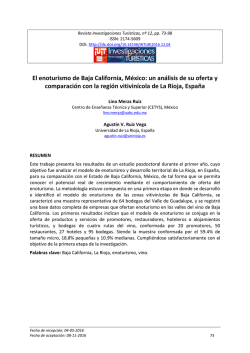 - Investigaciones Tur&iacute;sticas