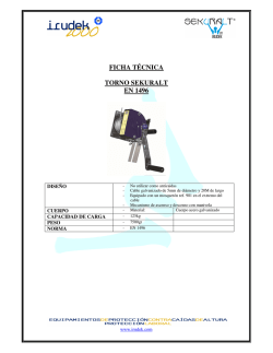 Ficha t&eacute;cnica