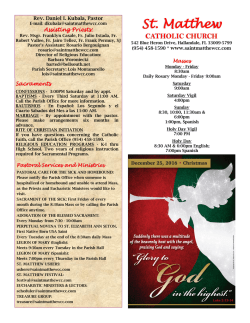 St. Matthew - Saint Matthew Catholic Church