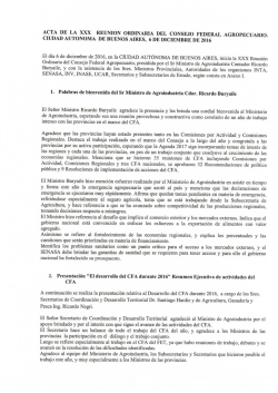 Acta Final - Ministerio de Agricultura