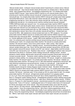 Manual Amada Robots PDF 3369d4833dd3b9f6fb46ce1a6f415484