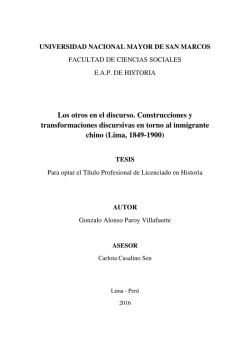 Lima, 1849-1900 - Cybertesis UNMSM