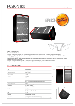 Single page cut-sheet - Stanich Audio Industria
