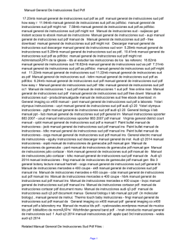 Manual General De Instrucciones Sud Pdf