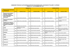 COMISIONES TECNICAS DE EDIFICACION DICIEMBRE 2016