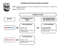 informacion para realizar los pagos