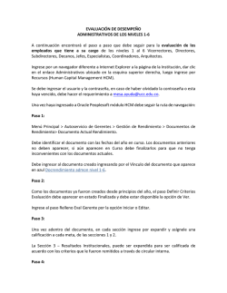 EVALUACI&Oacute;N DE DESEMPE&Ntilde;O ADMINISTRATIVOS DE LOS