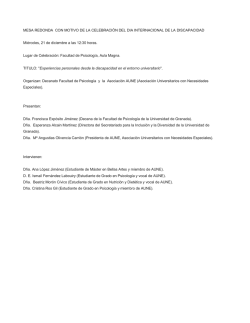 MESA REDONDA CON MOTIVO DE LA CELEBRACI&Oacute;N DEL DIA