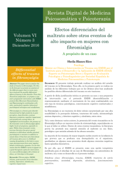 Efectos diferenciales del maltrato sobre otros eventos de alto