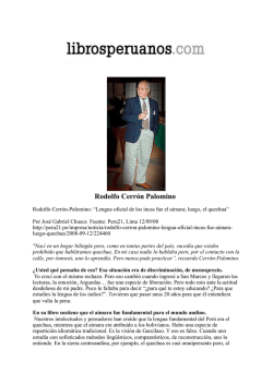 Lengua oficial de los incas fu&eacute; el aimara, luego el quechua