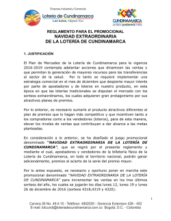 Reglamento Navidad Extraordinaria