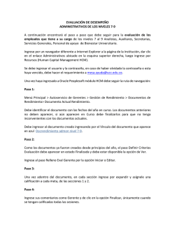 EVALUACI&Oacute;N DE DESEMPE&Ntilde;O ADMINISTRATIVOS DE LOS