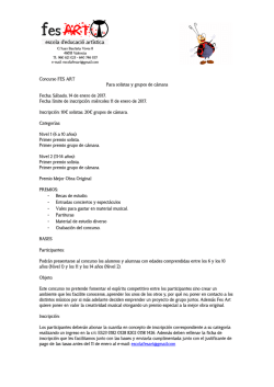 ficha concurso - Escuela FES ART