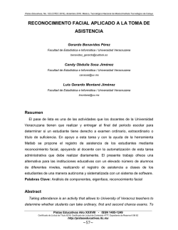 reconocimiento facial aplicado a la toma de asistencia